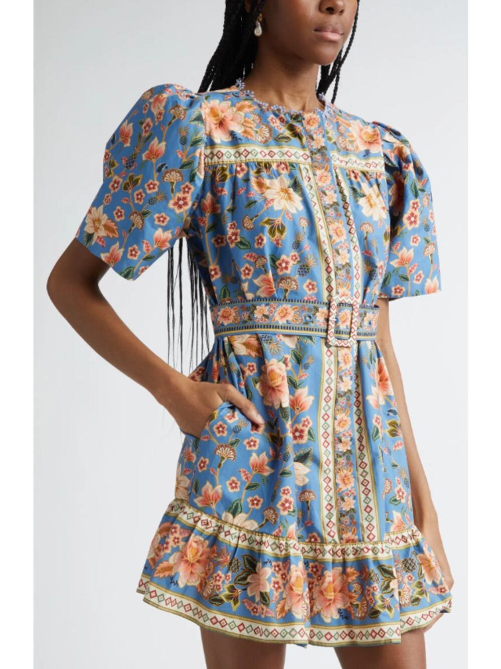NWT Farm Rio Super Bloom Tapestry Cotton Mini Dress size XL - Picture 1 of 5